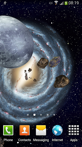3D Space Live Wallpaper Screen 2
