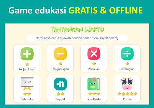 Android application Asah otak matematika screenshort