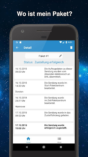 Paket.net Paketverfolgung & Se Screen 2