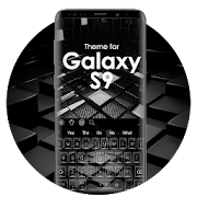 Black Keyboard Theme for Galaxy S9  Icon