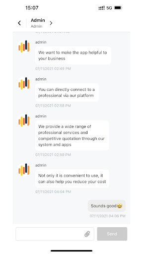 Standard Accounting for User Screenshot