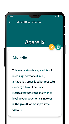 Medical Drug Dictionary Screen 3