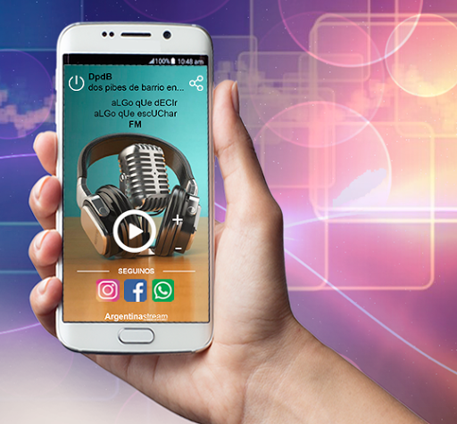 Android application Algo que decir FM screenshort
