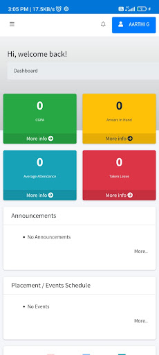 RIT IMS Student Screen 3