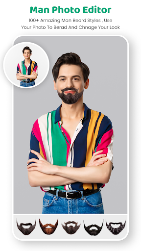 Android application Man Photo Editor screenshort