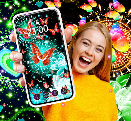 Android application Luminous live wallpaper screenshort
