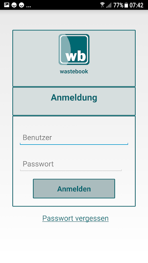 Android application Wastebook screenshort