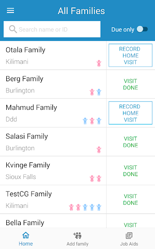 Android application OpenSRP Togo CHW screenshort