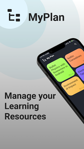 Android application My Plan - resource manager screenshort