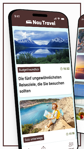 Android application Nau Travel screenshort