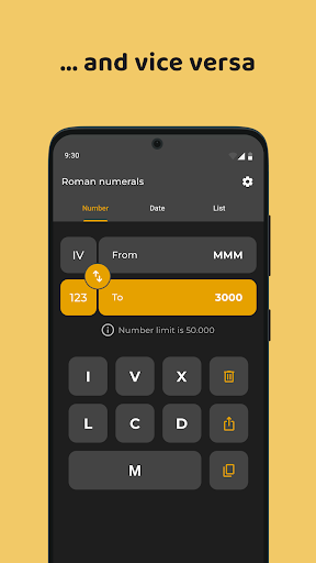 Roman numerals generator Screen 2