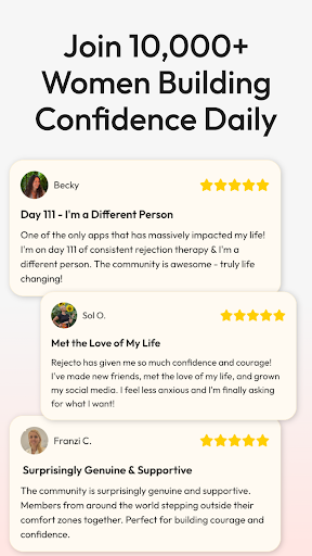 Rejecto: Confidence For Women screenshot 1