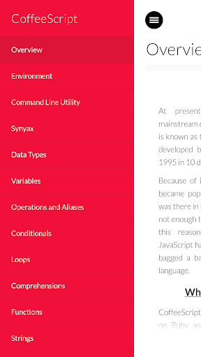 Learn CoffeeScript Tutorial Screen 2