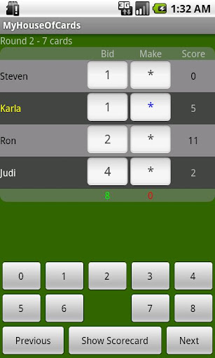 Android application MyHouseOfCards screenshort