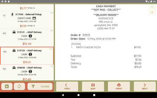 allHungry POS Screen 3