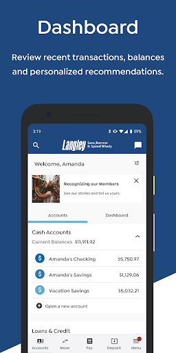 Langley Mobile Banking Screen 2