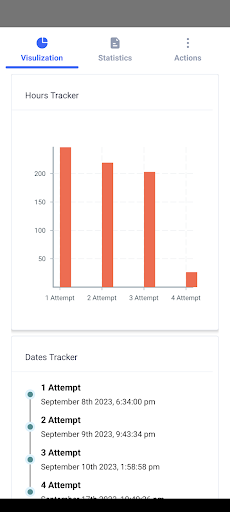 Android application QuitNow screenshort