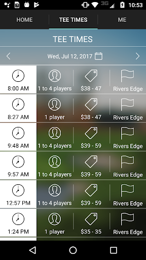 Rivers Edge Golf Tee Times Screen 3