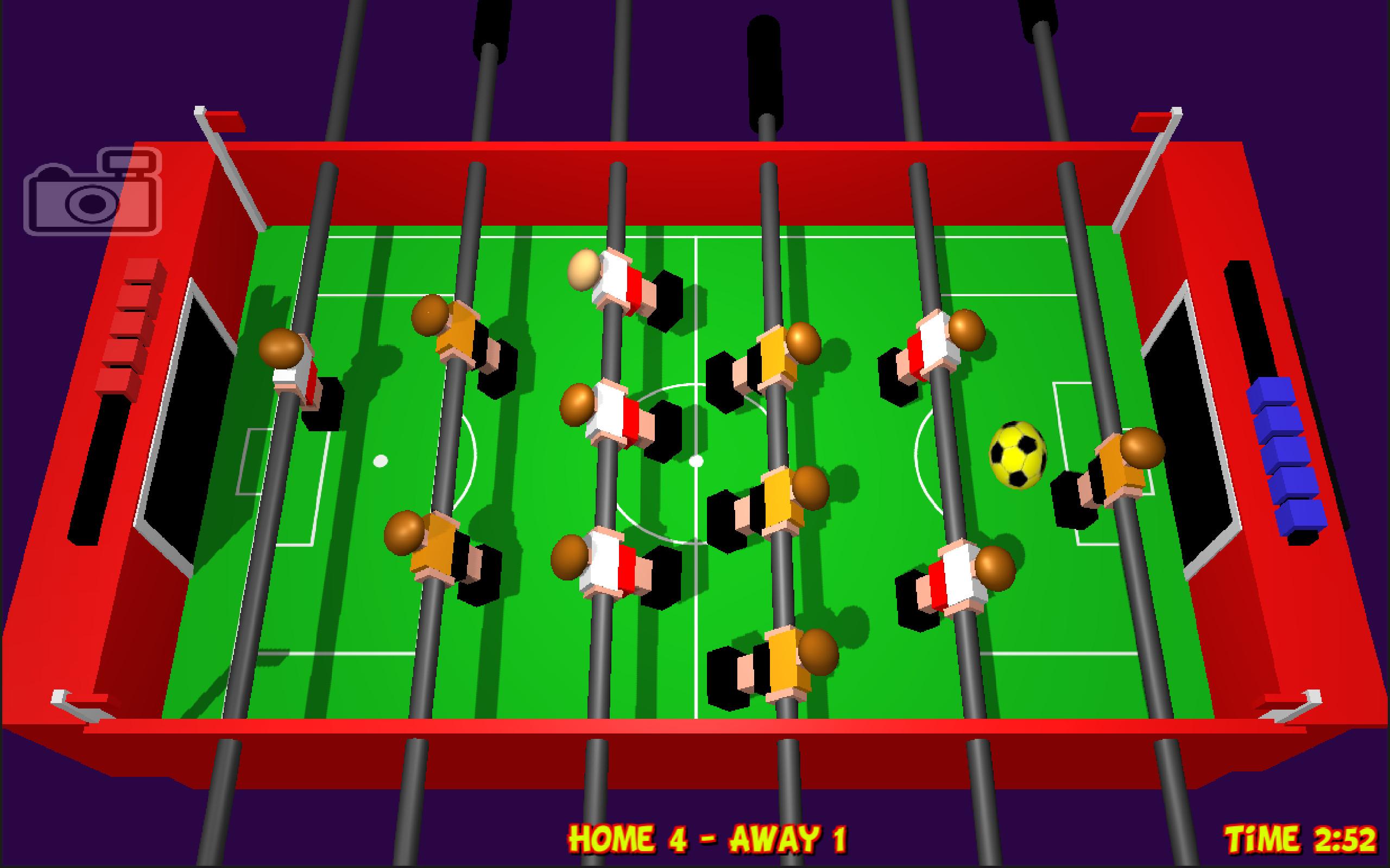 Android application Table Football, Soccer 3D screenshort