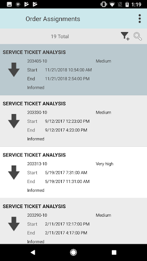 Screenshot of SAP CRM Service Manager
