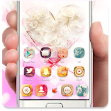 Pink Colorful White Valentines Day Theme icon