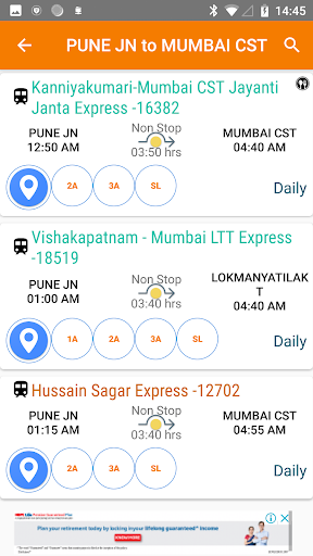 Running Train Status