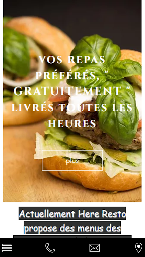 Android application Here Resto screenshort
