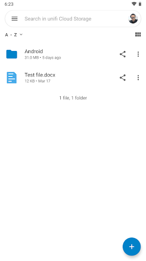 unifi Cloud Storage Screen 2