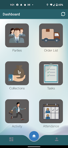 Android application BG CRM screenshort
