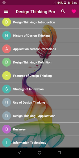 Android application Design Thinking Pro screenshort