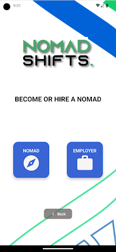 Android application Nomad Shifts screenshort
