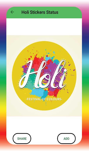 Holi Stickers Status for WA