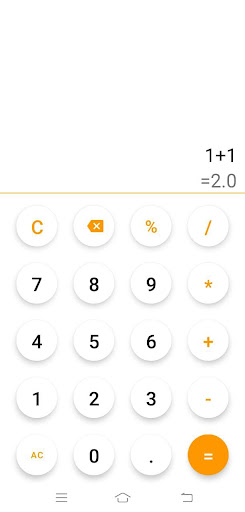 Android application Simple Calculator screenshort