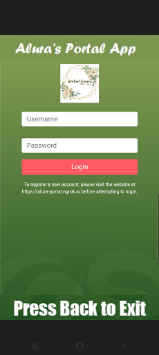 Android application Alura's Spiritual Services - P screenshort