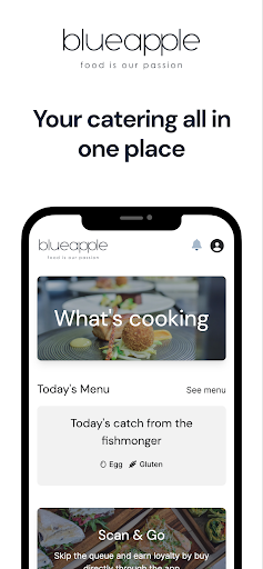 Android application Blue Apple Catering screenshort