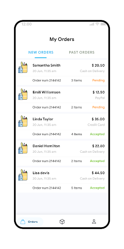 Android application Delivo Store screenshort