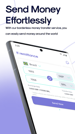 Android application TF Remittance screenshort