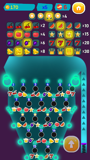 Pinball 6 Balls Fruit Flags