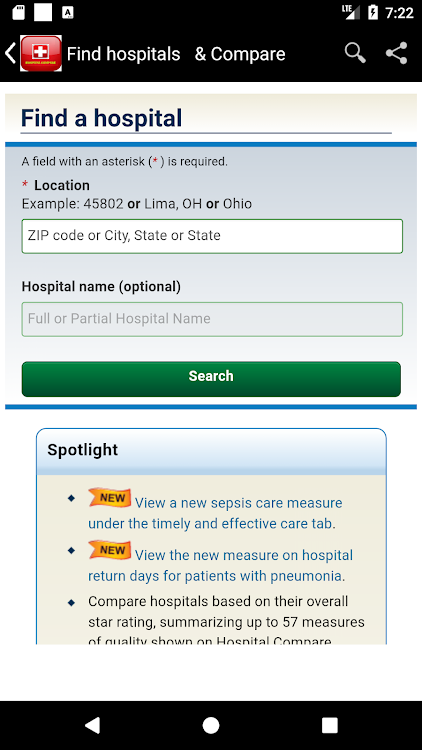 Hospital Compare - Best Rated - 1.0 - (Android)
