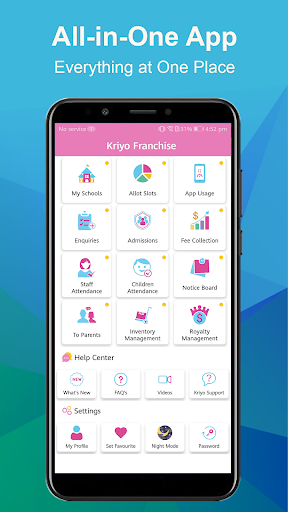 Kriyo Franchisor Screen 2