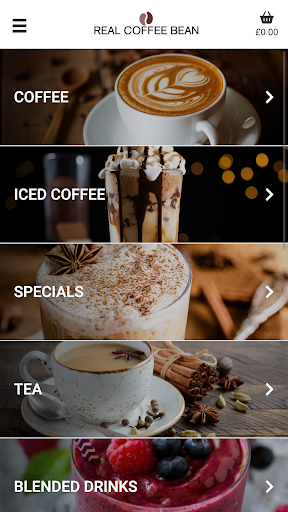 Android application Real Coffee Bean screenshort
