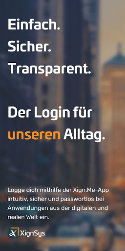 Android application Xign.Me screenshort