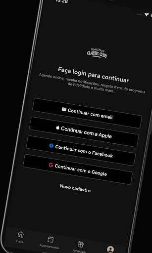 Android application Classic Club Barbearia screenshort