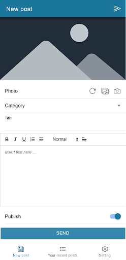 Android application Quick WP Post screenshort