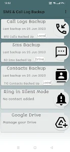 Sms & Call Logs Backup