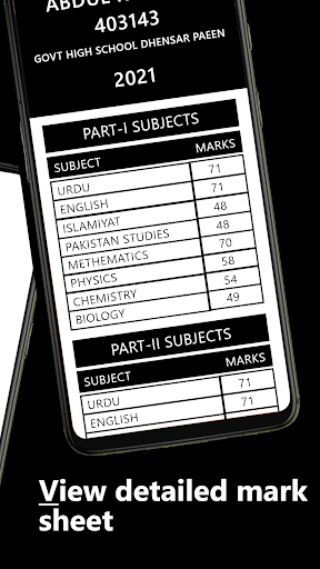 Punjab Boards Result 2024 Screen 2
