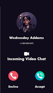 Wednesday Addams Video Call