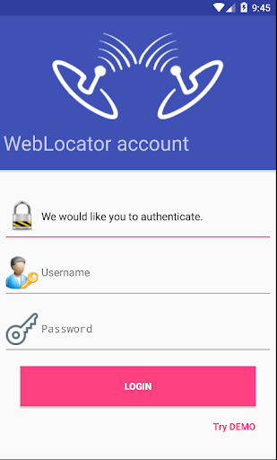 Android application WebLocator screenshort