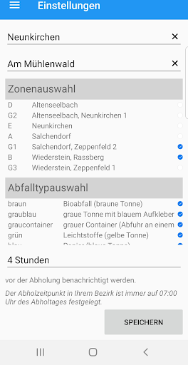 Abfallkalender Screen 2