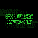 Cover Image of ดาวน์โหลด Hacker Font - Glitch Generator  APK